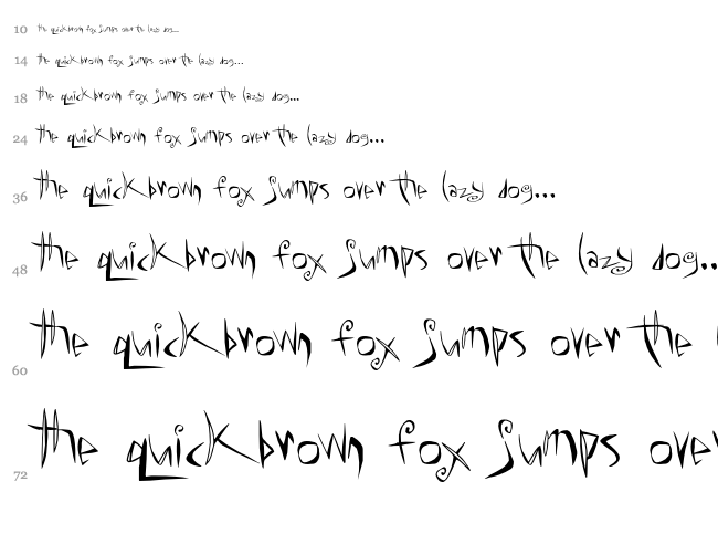 ChaMeLEon DrEamS font waterfall